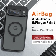 Magsafe Ốp lưng cho Google Pixel 9 Pro XL Ốp điện thoại nam châm mờ dành cho doanh nhân Ốp bảo vệ ch