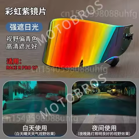 Visor Mirrored for Shark Aeron Gp Race-R Pro Helmet Motorcycle Wind Protection Helmet Lens Visor Rep