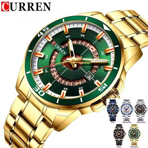 CURREN Sport Men Watch Top Brand Luxury Military Business Waterproof Male Clock Stainless Steel Quar