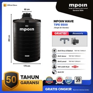 Tangki Air MPOIN Wave 5300 8000 10000 Liter Tandon Toren Industri Besar Anti Lumut Garansi 50Th