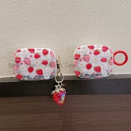 Transparent Strawberry Daisy AirPods Pro3 Case AirPods 4/4anc Case AirPods Case For AirPods 1/2/3/4/