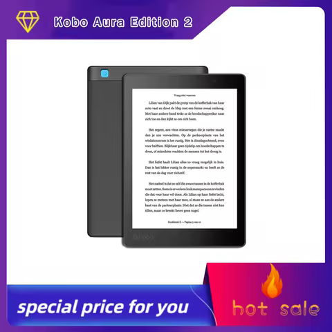 Kobo Aura Edition 2 secondhand E-reader 6‘’/212 ppi/ 4G/16G/32G E Ink Carta Display E-readers for be