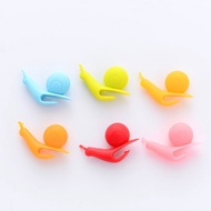 FALIFAP   Cute Snail Silicone Tea Bags Hanging Cup Clip