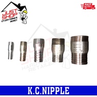 K.C Nipple GI Galvanized Combination 1/2",  3/4", 1", 1 1/4",  1 1/2" , 2"