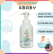 4BABY Head to Toe Foam Wash Baby Shampoo (400ml)