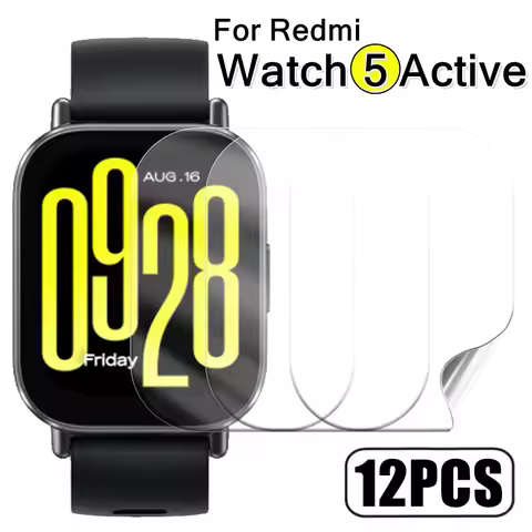 3-12Pack Screen Protector for Redmi Watch 5 Active Soft Protective Hydrogel Film for Redmi Watch5 Ac