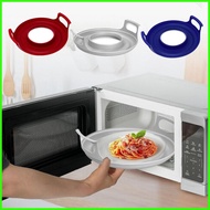 Microwave Plate Tray Microwave Handle Tray Hot Bowl Holder Kitchen Tools Microwave Bowl Heat Resistant Tray Cooling Organizer drea2sg