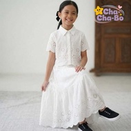 KATUN ChaChaBo - Haruka Skirt Set for Muslim Girls, Premium Cotton Skirt Set with Holes, Size S-XXXL