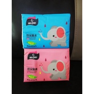 4ply tissue paper 300pcs 75pull 120mm x 175mm 4层·柔韧·纸巾 300张 75抽 120mm x 175mm