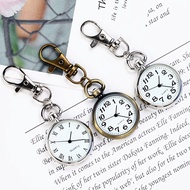 Large number clear pocket watch keychain hanging watch nurse watch student exam quartz watch