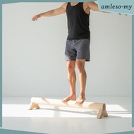[AmlesoMY] Wooden Balance Beam Stable Support Gymnastics Training Beam Easy to Assemble