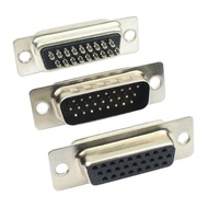 10pcs HD D-SUB DB26 26 Pin Male Female Standard Solder Type Socket Connector Converter Adapter 3 Row