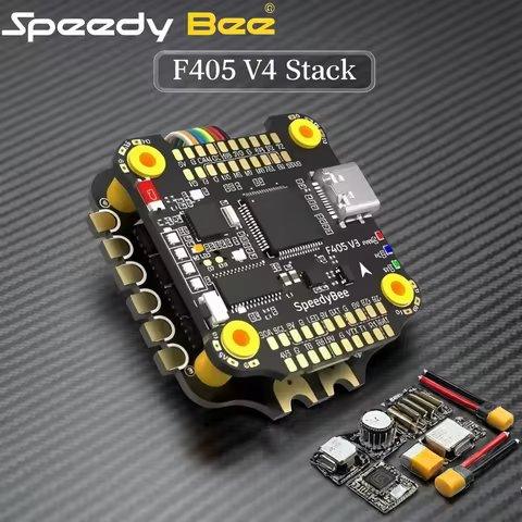 Speedybee 3-6S 30X30 BMI270 F405 V4 FC Flight Controller F4V4-55-Stack BLHELIS 4in1 ESC for FPV Free