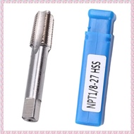 (DRGQ) 1/8INCH- 27 NPT Taper Pipe Tap 1/8 - 27 TPI Fits for Repair Work Maintenance