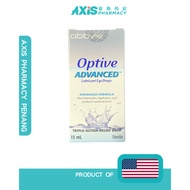 Abbvie Optive Advanced Lubricant Eye Drops (15ml) Exp: 12/2026 Made in USA