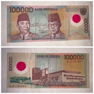 Uang kuno 100000 100 ribu Soekarno Hatta