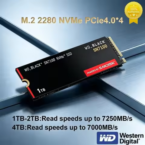 Western Digital BLACK SN7100 NVMe SSD PCIe Gen 4.0 1TB 2TB 4TB M.2 2280 Gaming Solid State Drive Int