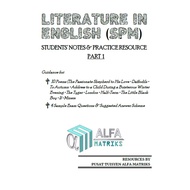 Form 4 & 5 SPM Literature In English 2206 Revision Guide/ Komsas Kesusasteraan Inggeris/ Poems/ Shor