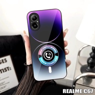 Latest Realme C67 4G Glossy Glass Softcase [Magsafe M62] Realme C67 4G Phone Case - Phone Protector 