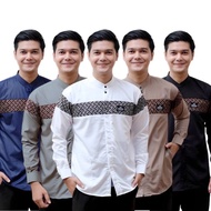 Koko Shirt For Adult Men Long Sleeve With Qynang Motif, The Latest Batik Combination