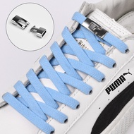 Metal Cross buckle No Tie Shoelaces Elastic Flat Shoe laces Kids and Adult Sneakers Boot Shoelace Quick Lazy Laces Shoe Strings