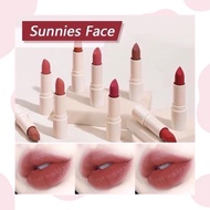 小众 Sunnies Face Matte Lipstick Lip Cream丝滑薄雾哑光唇膏😍