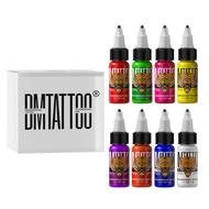 เรืองแสง Tattoo Ink Pigment กล่อง Body Art Tattoo ชุด Professional Beauty สีแต่งหน้า Tattoo Supplies