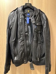 Tough Bauhaus Tough Durable 黑色真皮外套 s size