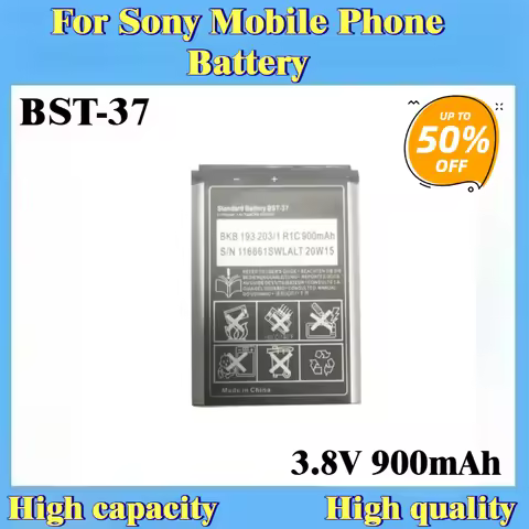 New Rechargeable Phone Battery BST37 BST 37 BST-37 3.8V 900mAh For Sony Ericsson T280i V600 K610i W7