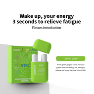 Double Hole Nasal Inhaler Stick Fruit Mint Essential Oil Nasal Stick Refreshing Energy Stick Wake Up