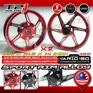 Sport Rim Alloy X1R VARIO 125 150 CLICK AIRBLADE BEAT125 SCOOPY 110 PNP Wheel Rim CNC Tubeless 1.85 