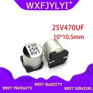 10PCS Electrolytic capacitor 25V470UF 10*10.5mm SMD aluminum electrolytic capacitor 470uf 25v