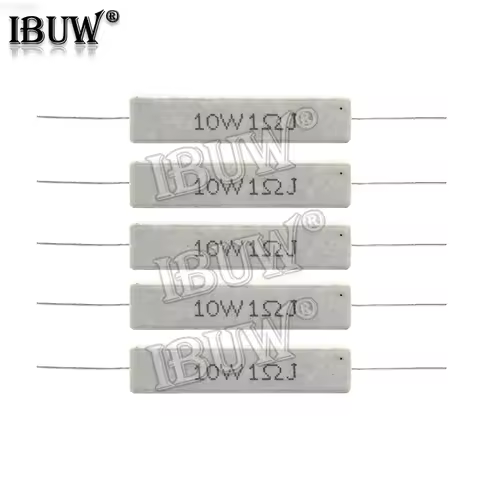10PCS 10W Cement resistance 0.1 ~ 10k ohm 0.33R 1R 10R 100R 0.22 0.33 1 10 100 1K 10K ohm Cement res