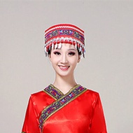 Mũ Trang Trí Tóc Dân Tộc Mèo Trung Quốc Nam Phi Phụ Nữ Trung Niên Và Cao Tuổi Quần Áo Biểu Diễn Sân