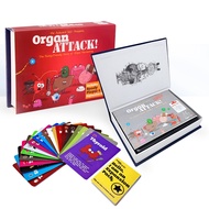 〔 Party Board Game E6B] ORGAN ATTACK Human European American Card Solitaire Relatives Friends Intera