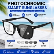 Photochromic polarized sunglasses, UV400 outdoor photochromic filter, unisex.
