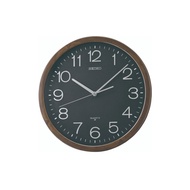 [𝐏𝐎𝐖𝐄𝐑𝐌𝐀𝐓𝐈𝐂] Seiko Clock QXA807A QXA807 Decorator Brown Marble Casing Black Dial Analog Quiet Sweep Silent Movement Wall