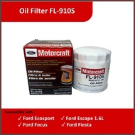 Oil Filter (FL-910S) for Ford Ecosport, Fiesta, Focus, Escape, Car Filter