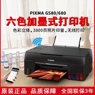 ST#🌳Original CanonG580/G680Six-Color Ink-Adding Color Printer Copy and Scan Wireless Photo All-in-One Machine DMTT