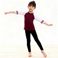 Daily Top Striped List Children's Clothes 2-15 Years Premium Spandex Jersey Girl Shirt Long Sleeve T