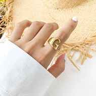 【SAKU】 Guts Letter Ring Women's Opening Adjustable Fashion Singer Ring Album Gift Personality Ring F