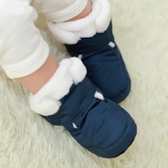 Mother Kids Baby Shoes First Walkers Unisex Winter Warm Boots For Infant Faux Fur Inner Snow Toddler