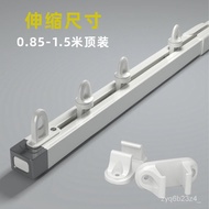 XY！Curtain Track Retractable Top Mounted Monorail Side Mounted Slide Rail Mute Slide Hook Curtain Rod Aluminum Alloy Cur