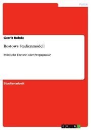 Rostows Stadienmodell Gerrit Rohde