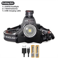 Alonefire HP36 XHP50 LED Headlamp Fishing Headlight 5000 Lumen Zoomable Lamp Waterproof Torch Flashl