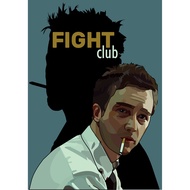 Fight Club Movie Poster Zombie Picture Wall Print