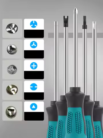 Magnetic Triangle Screwdriver Set U Y Shape Inner Cross Spanner 3-point Socket Driver Screw for Hous