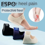 ESPO 1PAIR Gel Heel Cushion, Reduces Pressure Anti-Crack Heel Socks, Comfortable S/L Relieves Pain H