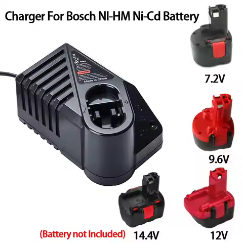 Replacement Charger For Bosch 7.2V 9.6V 12V 14.4V NI-HM Ni-Cd Battery Power Tool Battery Charger GSR