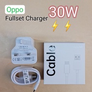 Oppo 30W Fullset Charger With Type-C USB Cable Support SuperVOOC Fast Charging For Oppo A76 A77s A93